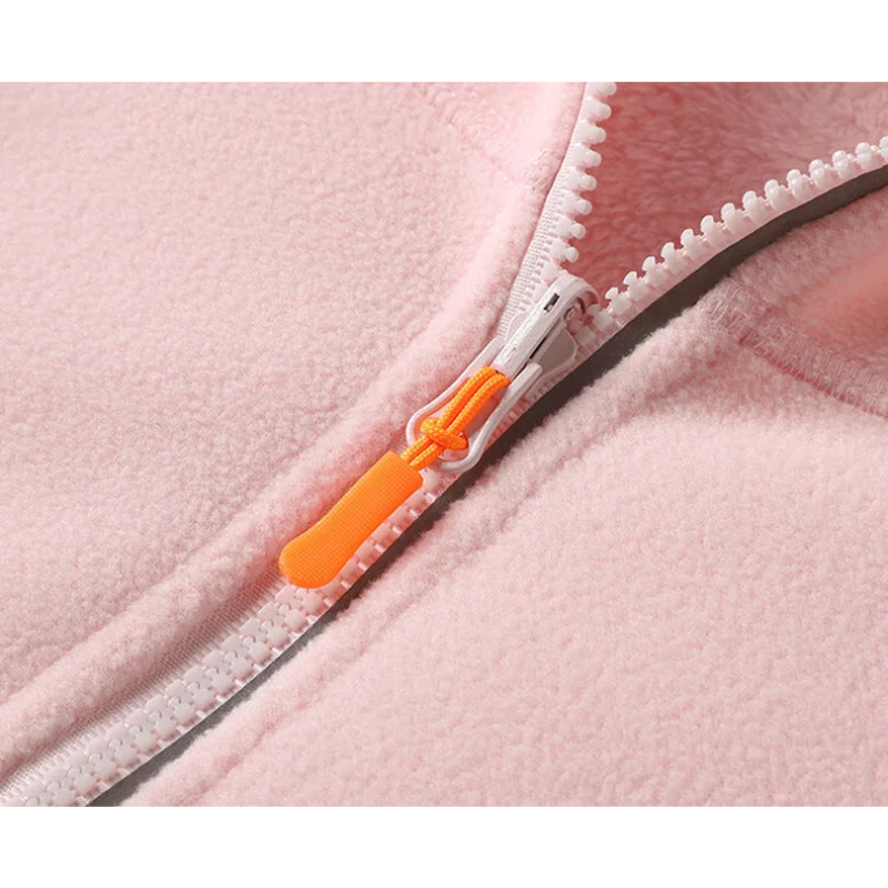 Fleece Vest Warm met Lange Mouwen en Ritszakken