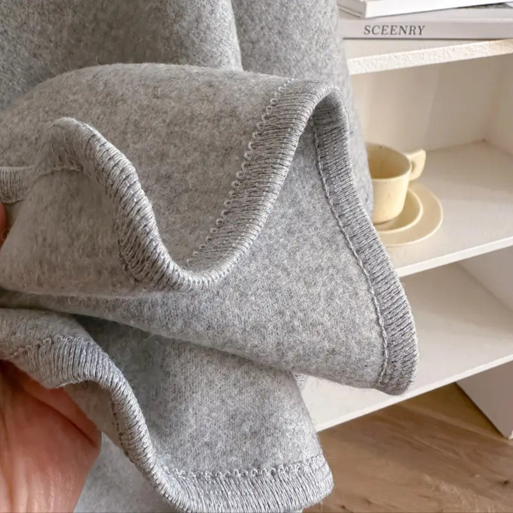 Lichte Poncho Cape met Bescherming tegen Wind en Kou – Warme Shawl voor Najaar en Winter