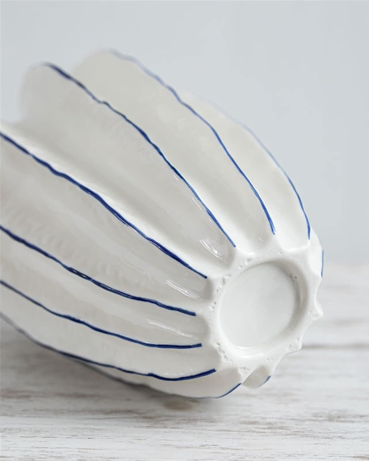 Keramische Sierpot met Moderne Silhouet voor Droogbloemen en Kunstplanten