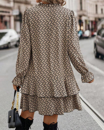 Damesjurk Lange Mouwen Elegante Zomerjurk voor Vrouw