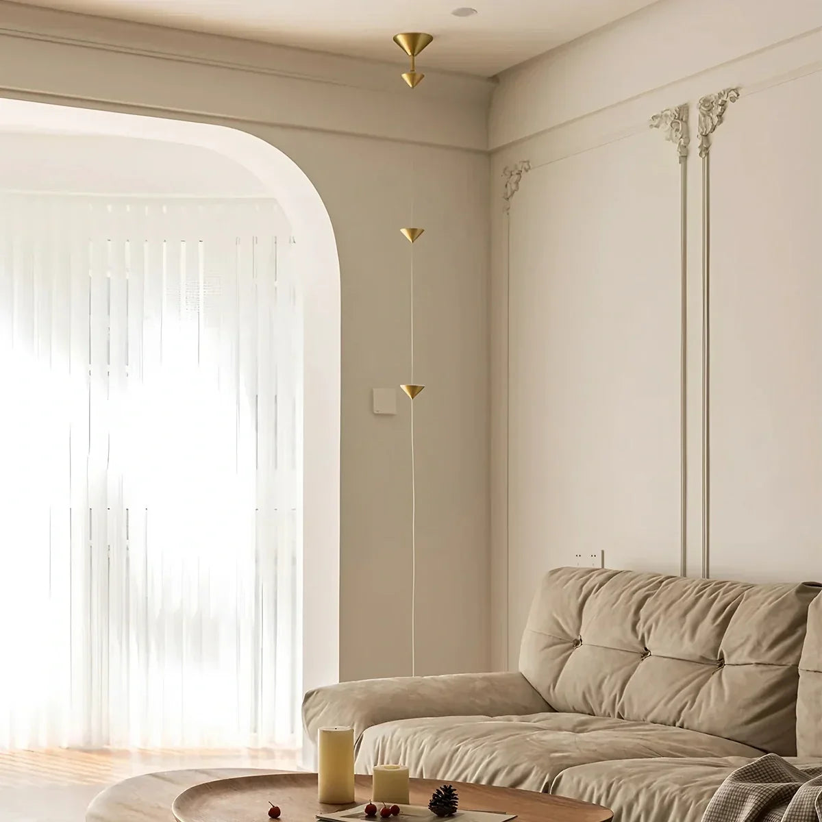 Vloer Tot Plafond Lamp 4 Lichtpunten LED 2,5-3,2 m Woonkamer Slaapkamer Werkkamer Minimalistische Staande Lamp Sfeerverlichting