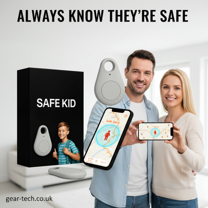 Kinder GPS-Tracker Waterdicht met Real-Time Locatie & SOS-Alarm | Klein, Licht, Draagtasje en Beveiligingsfuncties