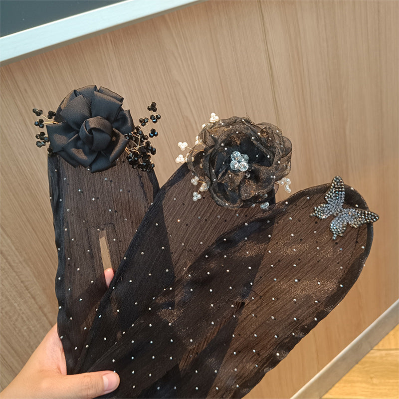 Haarknot Styling Set 7-delig in Satijn met Flexibele Draadkern voor Elegante Kapsels Zonder Hitte
