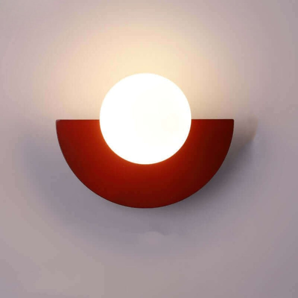 Wandlamp – Moderne Wandverlichting met Kleurrijke Kap – Scandinavisch Design – Woonkamer Slaapkamer Gang