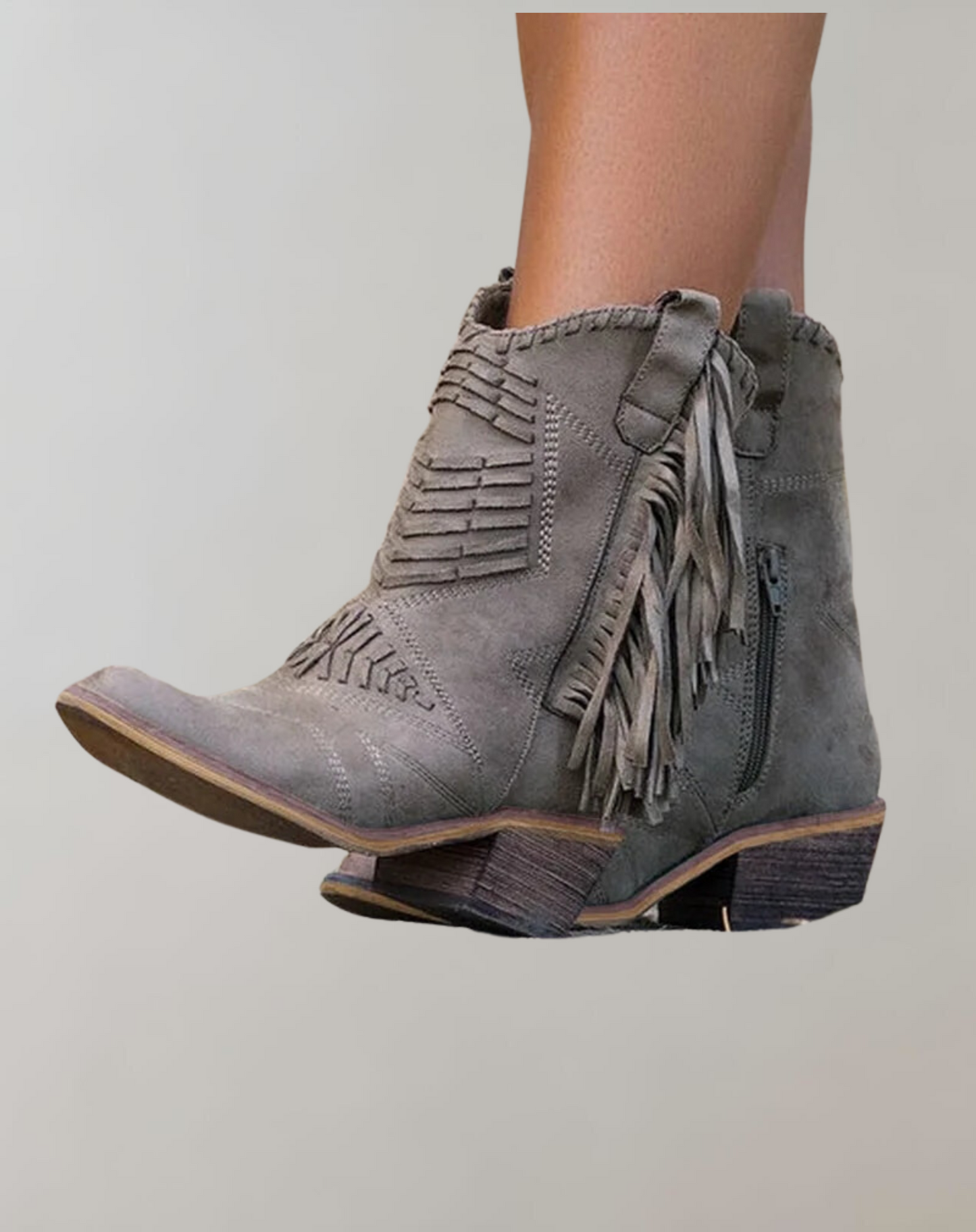 Ritslaarzen Franjes Vintage Look Damesschoenen