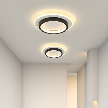 LED plafondlamp rond 10W 20W zwart wit slaapkamer hal woonkamer moderne plafondverlichting lage plafondlamp