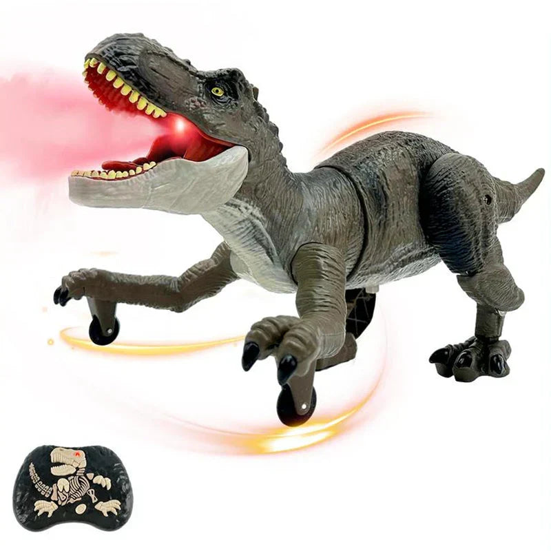 Bestuurbare Prehistorische Speeldino met Mistfunctie – Bewegende Robot Dino voor Kinderen – Oplaadbaar met Afstandsbediening – Dinosaurus Speelgoed met Geluid en Lichteffecten