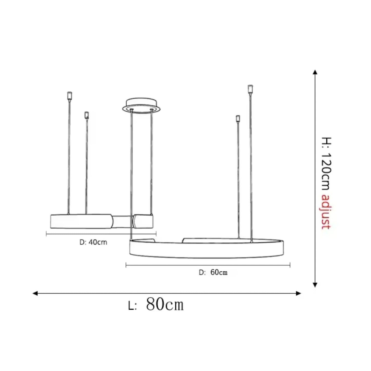 Ronde LED Hanglamp Meerdere Maten Eettafel Woonkamer Design Ringlamp Modern