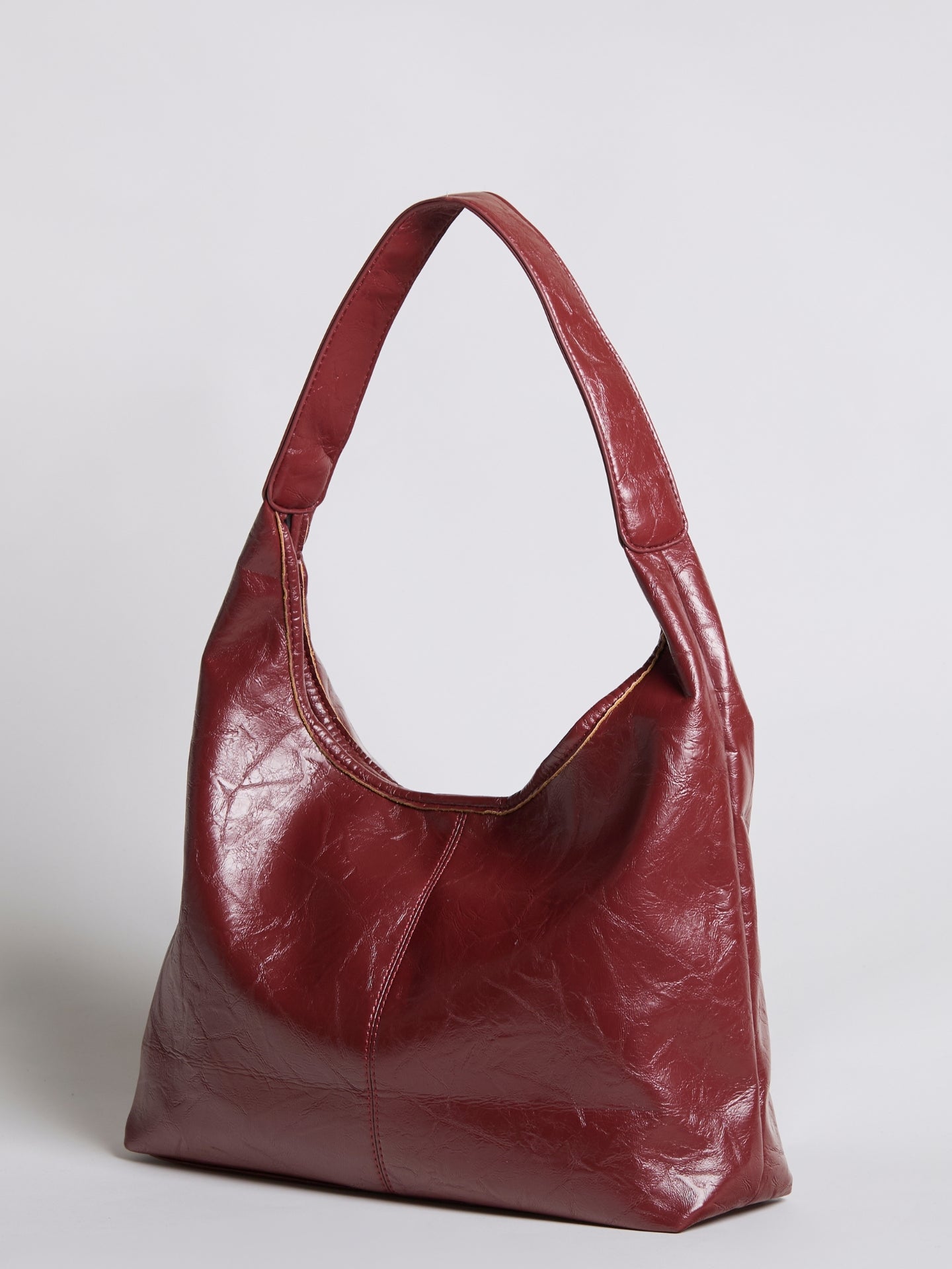 Veganistische Tote Tas met Vintage Look en Elegante Stijl