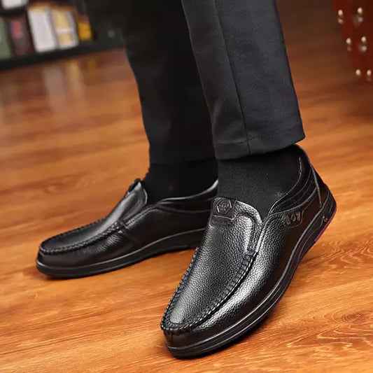 Leren Herenschoenen Casual Loafers Comfortabele Zolen - StudioMarella
