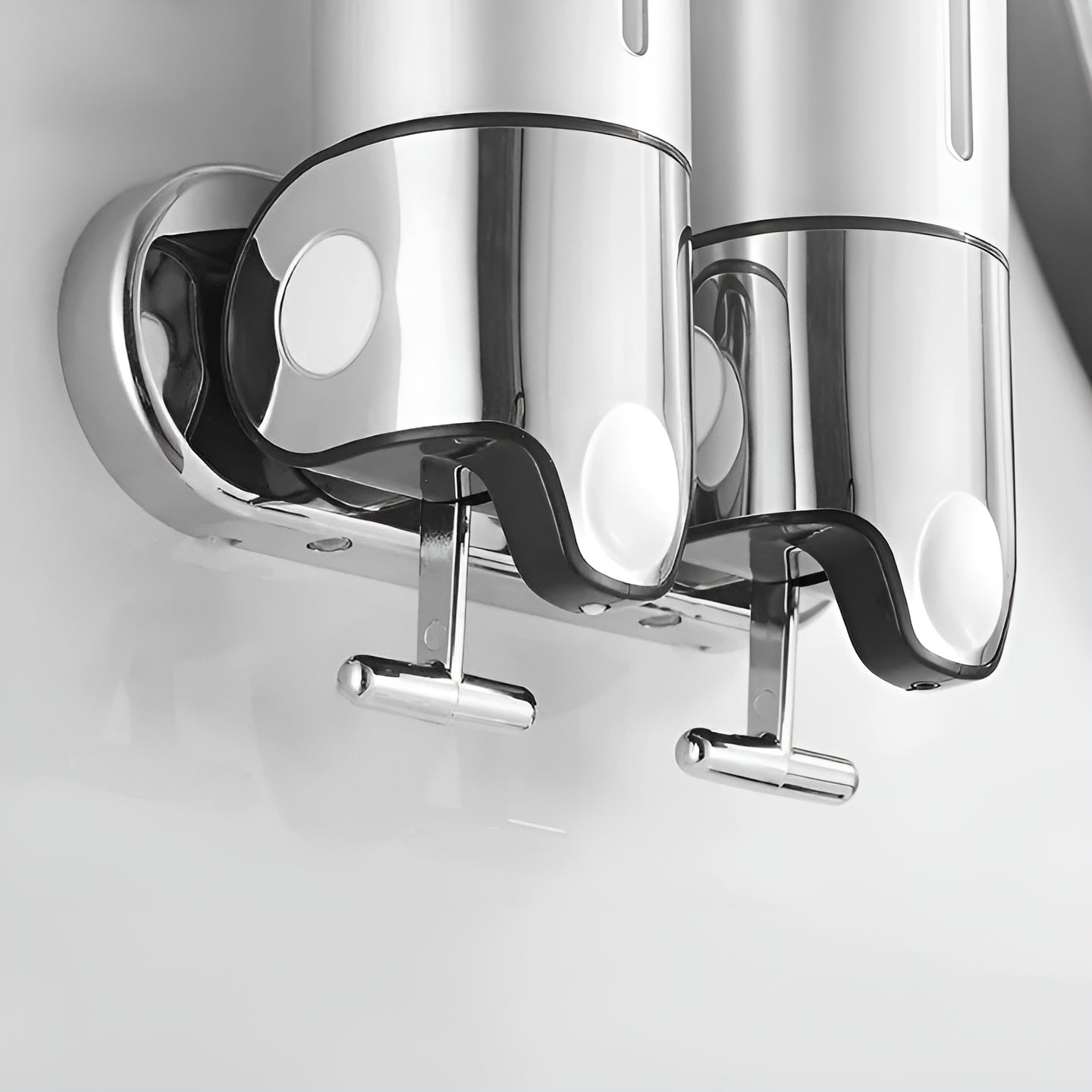Wandzeepdispenser 500ml Wandmontage RVS Chroom Badkamer Keuken Enkel Dubbel Drievoudig Vloeibare Zeep