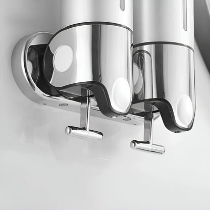 Wandzeepdispenser 500ml Wandmontage RVS Chroom Badkamer Keuken Enkel Dubbel Drievoudig Vloeibare Zeep