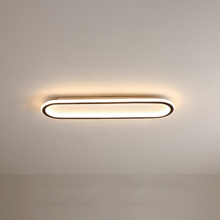 LED plafondlamp langwerpig zwart wit gang woonkamer slaapkamer modern minimalistisch plafondverlichting