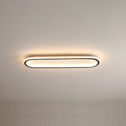 LED plafondlamp langwerpig zwart wit gang woonkamer slaapkamer modern minimalistisch plafondverlichting