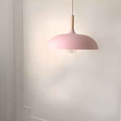 Hanglamp Hout IJzer Scandinavisch Japandi Rond E27 Ø35 Ø60 Eetkamer Keuken
