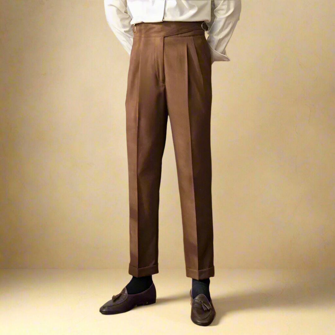 Stijlvolle Heren Broek Comfortabel Elegante Design