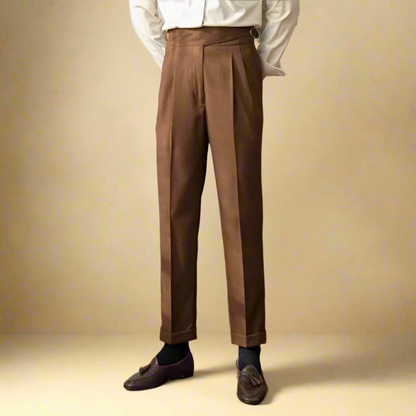 Stijlvolle Heren Broek Comfortabel Elegante Design