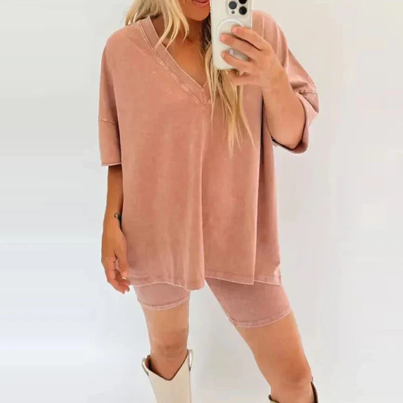 Vrouwelijke Tweedelige Sets Los Modieus Kleding