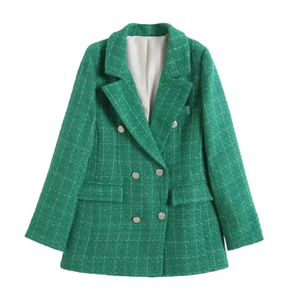 Dames Blazer Elegant met Reverskraag en Knopen
