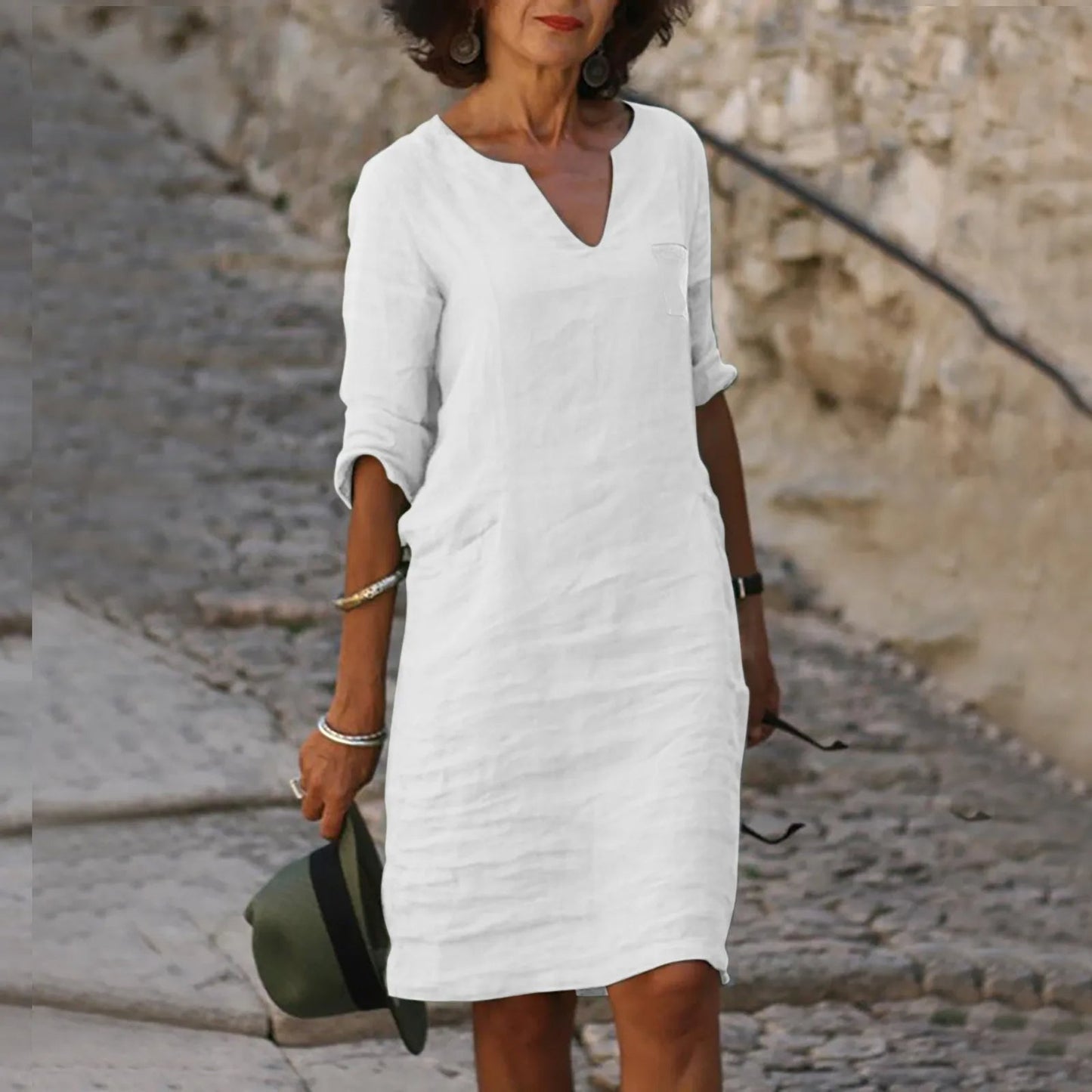 Elegante Dames Jurk Rona Luchtige Zomerjurk