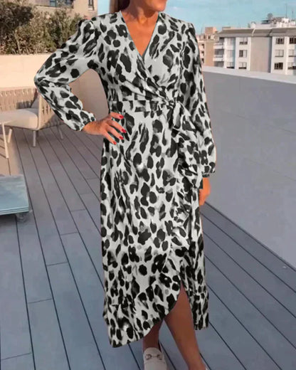 V-hals Jurk Elegante Zomerjurk voor Vrouw