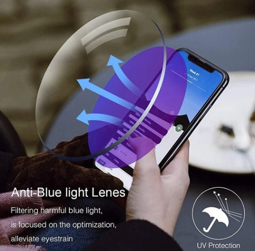 Multifocale Leesbril met Blaulichtfilter – Progressieve Gleitsichtbril – Randloos Ultralight Design voor Computer en Lezen