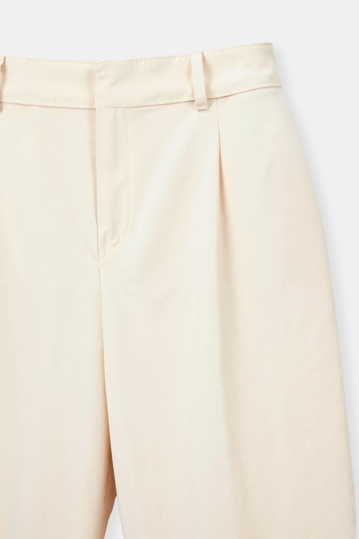 Damesbroek Zwart Wijd Model met Plooien Elegante Stijl