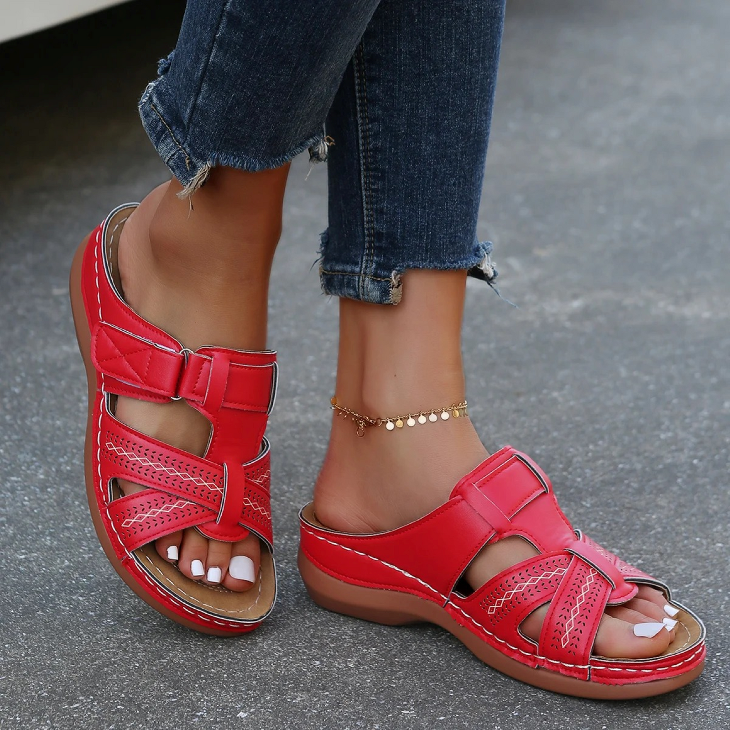 Dames Orthopedische Sandalen Comfortabel Fiorella