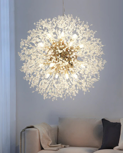 Stervormige Kroonluchter met Metalen Takken Goud Zilver voor Woonkamer Eetkamer Modern Interieur Hanglamp Plafondverlichting 40-60cm