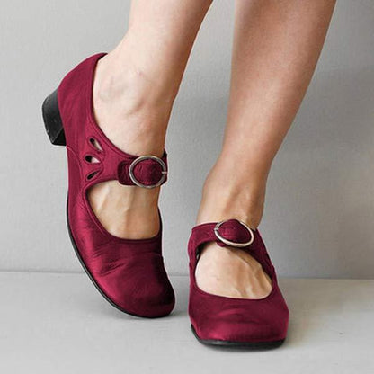 Luxe Leren Sandalen met Fibbia Sluiting