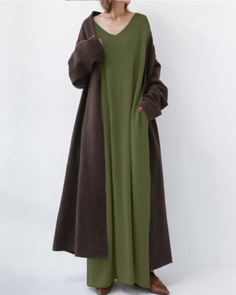 Dames Trui Jurk Zacht Warme Wintertrui