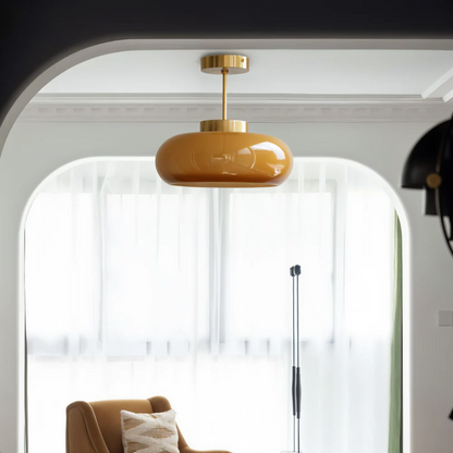 Plafondlamp Glas Vintage Rond 28cm LED 12W Modern Minimalistisch