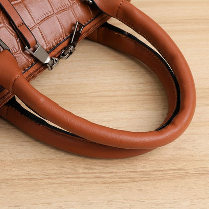 Vierdelige Leren Tassenset Dames Handtas Schoudertas Portemonnee Compacte Tas Kunstleer Elegant Praktisch