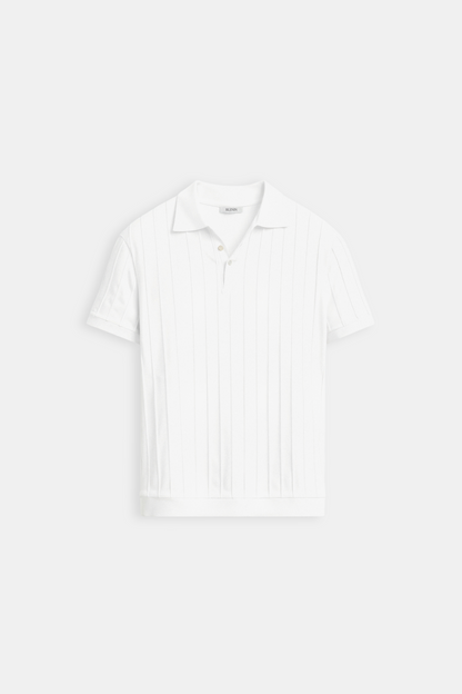Heren Polo Wit Klassieke Stijl Elegaat