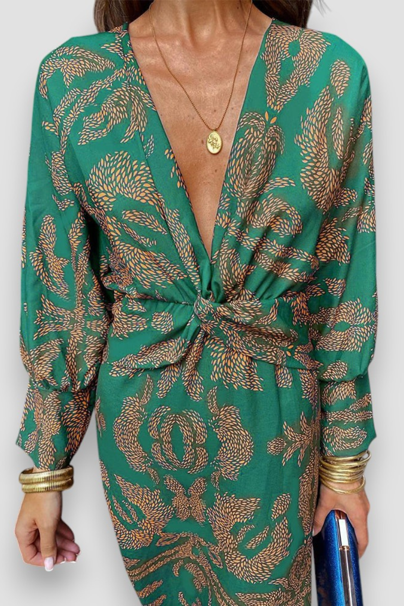 Midi Jurk Bloemenprint Femme en Stijlvol