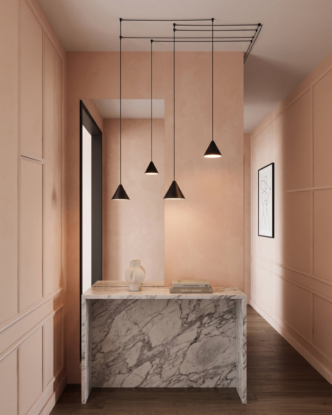 Stella hanglamp – aluminium geometrisch design met verstelbare kabellengte en LED-verlichting