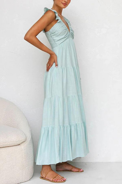 Maxi Jurk Luchtig Elegante Lagen Zomerjurk