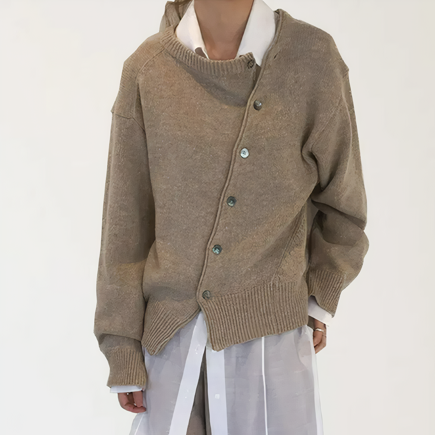 Kasjmier Jasje voor Vrouw met Knoopdetails Warm en Zacht - StudioMarella