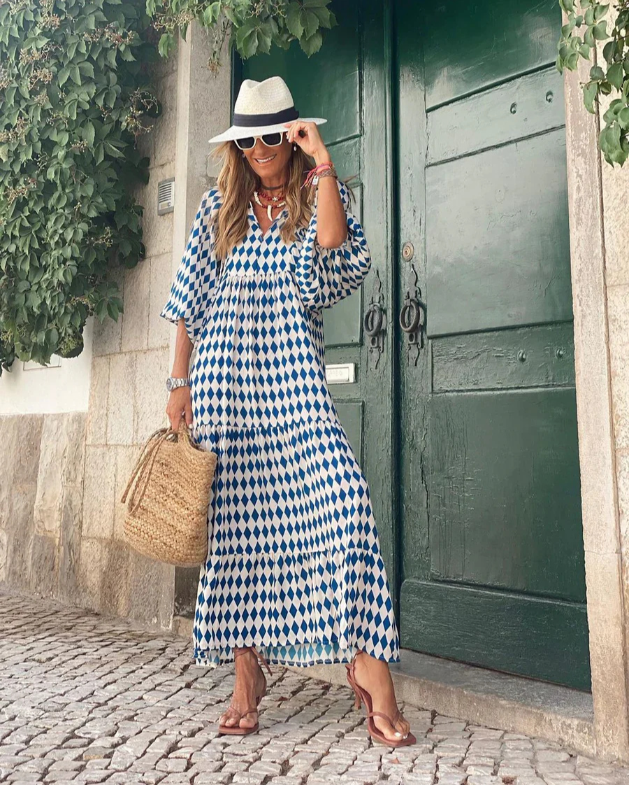 Dames Maxijurk Boho Stijl Katoen