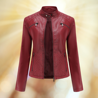 Dames Leren Jas Comfortabel en Stijlvol