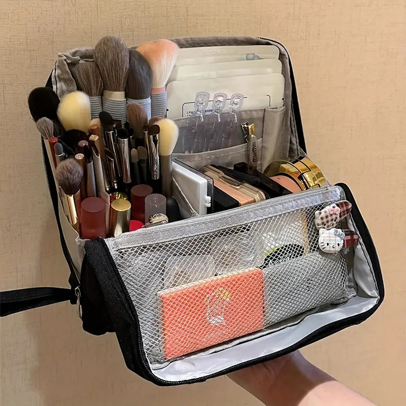 Georganiseerde Reiscosmeticatas – Compacte Make-up Organizer voor Onderweg