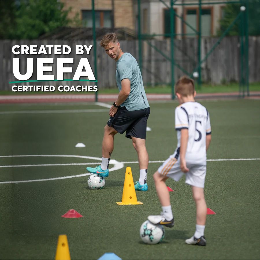 Voetbal Trainingsmat met Videotraining en Antislip Sokken voor Kinderen