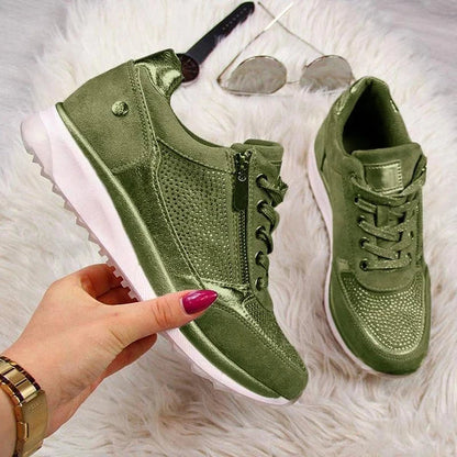 Dames Sneakers Rits Sluiting Comfortabele Pasvorm