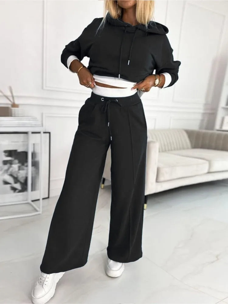Dames Hoodie Set met Joggingbroek - Comfortabele Lounge Set