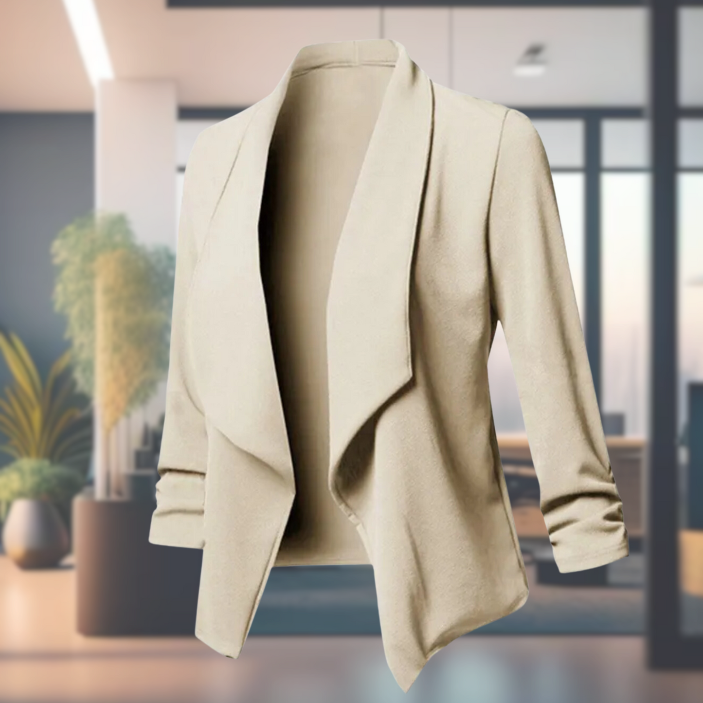 Damesblazer Lange Mouwen Lichtgewicht Elegant