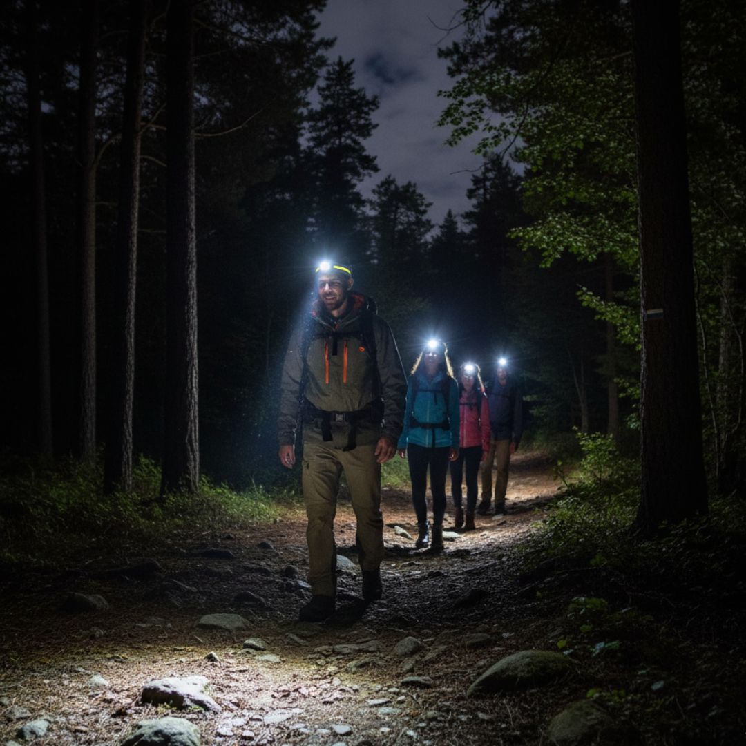 Krachtige LED Hoofdlamp 1000 Lumen met Roodlicht en Zoom Functie voor Wandelen Kamperen