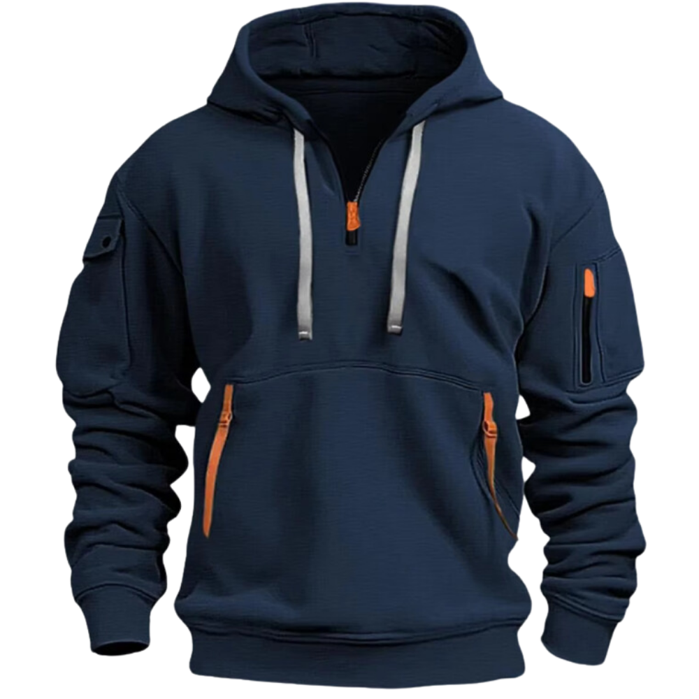 Enzo | Elegante Fleece Trui met Kap