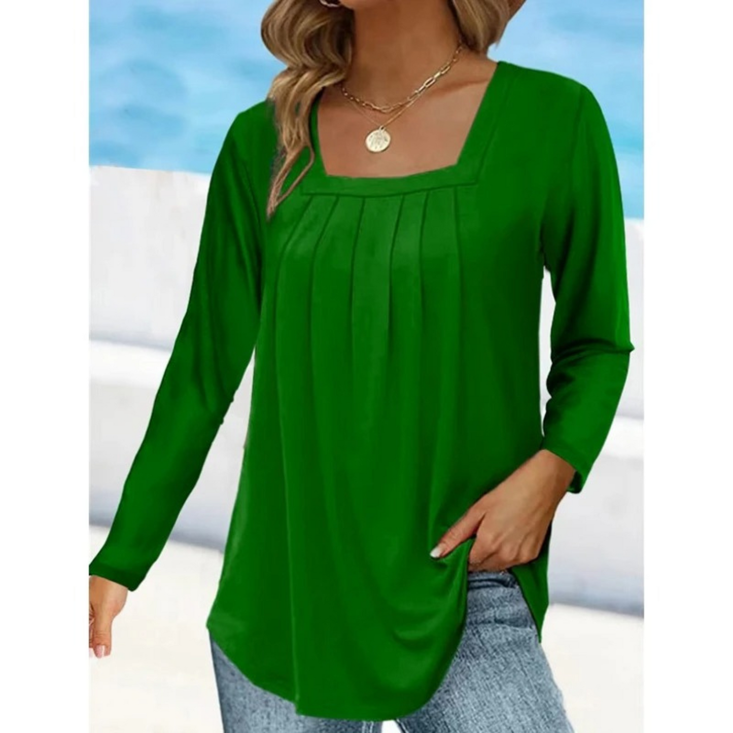 Lange Mouw Shirt voor Vrouw Elegant en Stijlvol