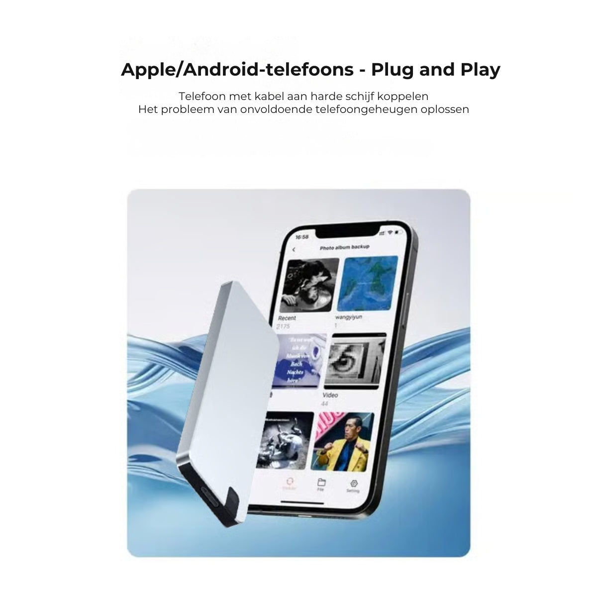 500GB USB Stick Externe Opslag Hoge Snelheid USB 3.0 Voor iPhone Android PC Mac Laptop Met Opvouwbaar Ontwerp En Compacte Draagbare Behuizing