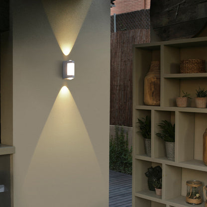 Buitenlamp Up Down LED IP65 Waterdicht Zwart Wit Gevelverlichting 10W